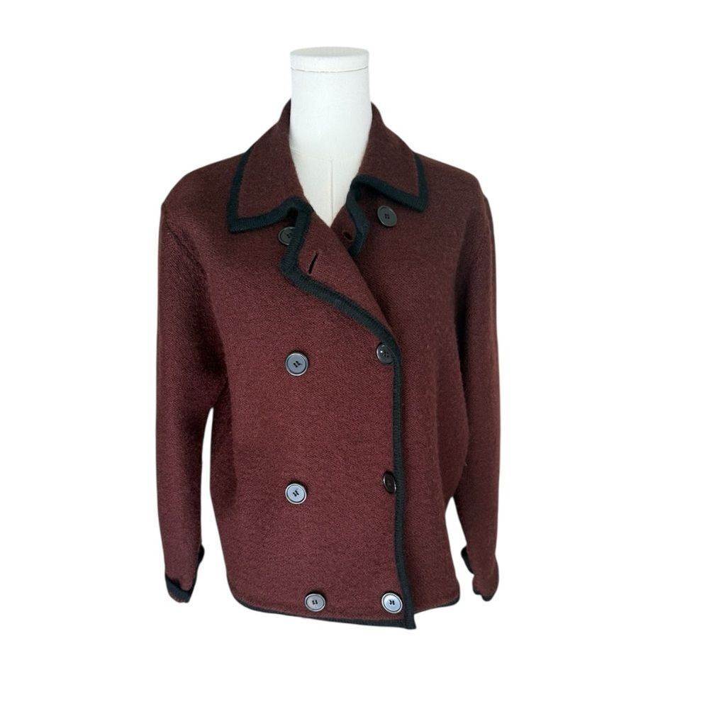 Herman Geist Petite 100% Wool Double-Breasted Jacket – PM